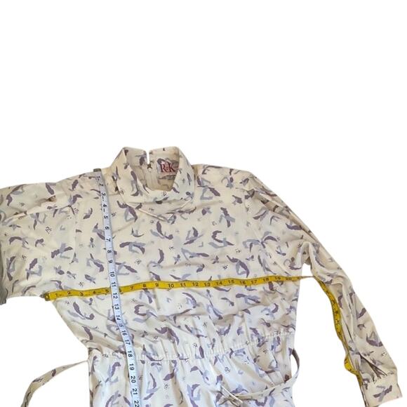 Vintage Dress 14 90s 80s Cottagecore Secretary Preppy Retro office RK Originals - Picture 16 of 17